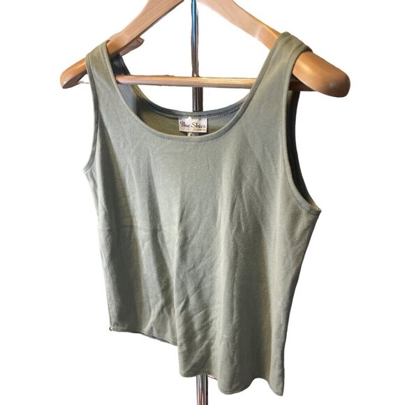 Blue Skies of Florida Green Sleeveless Scoop Neck Tank Top SZ Medium - Picture 3 of 6